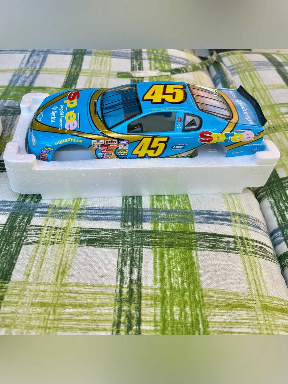 1:24 scale diecast CAR of the #45 Spree NASCAR
